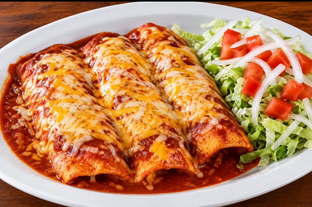 Enchiladas de Carne.