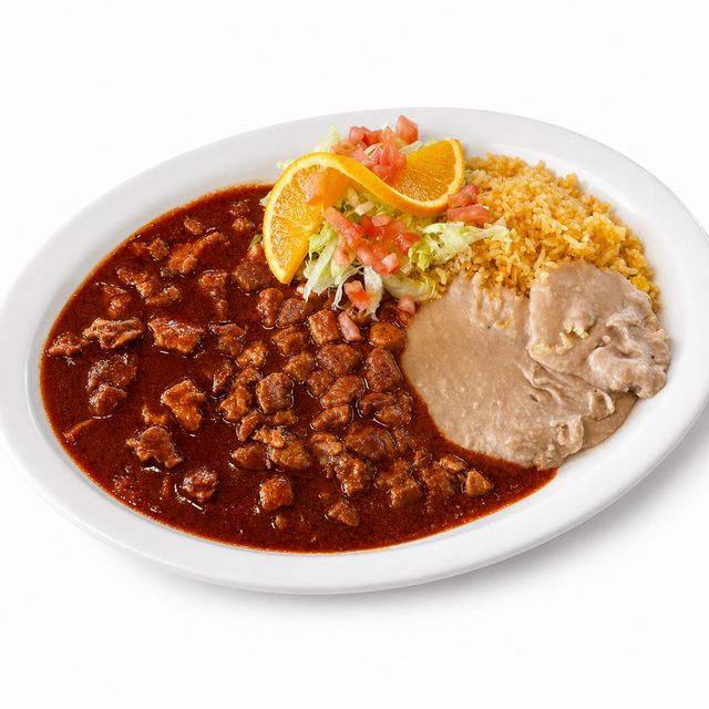 Pork on Red Sauce.