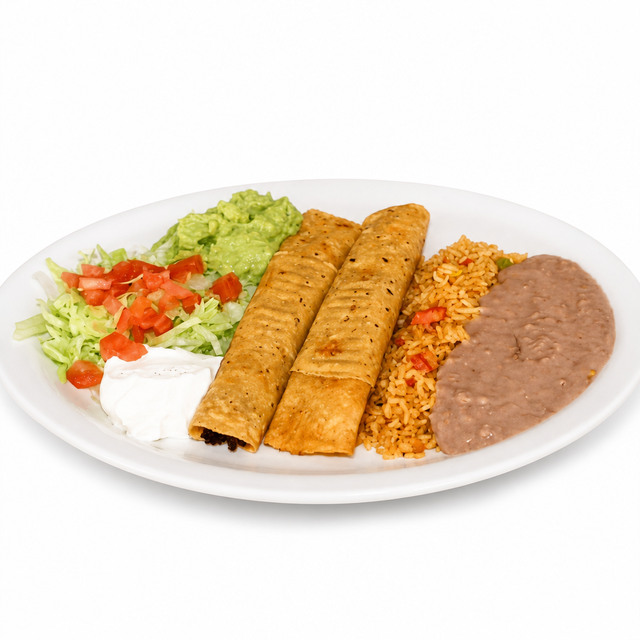 Chicken or Beef Flautas.